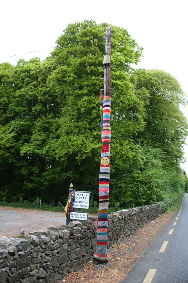 All dressed up for Telegraph Pole Appreciation Day A dressed up telegraph pole at Beltra, Co. Sligo, Eire