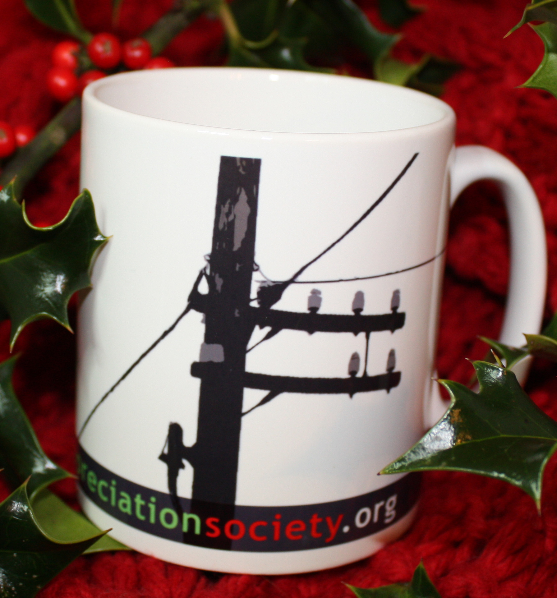 telegraph pole appreciation society mug
