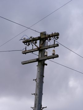 Business end of 3 armed pole at Bragar, Lewis