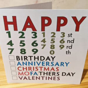 A Generic greeting card