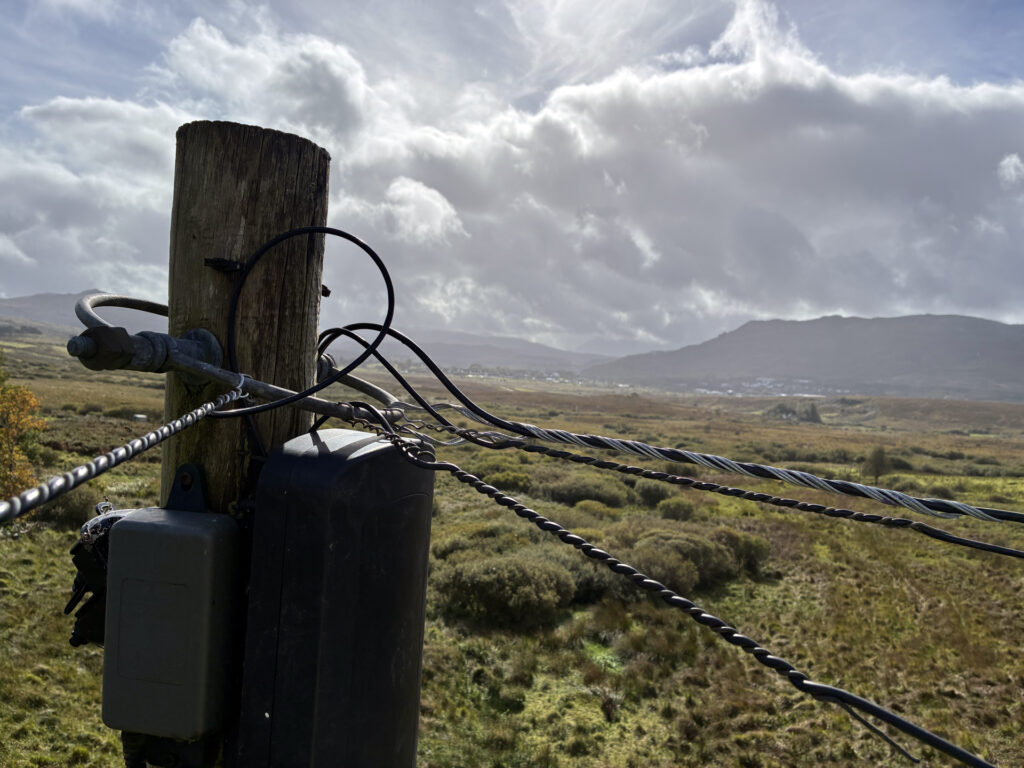 The view from atop Telegraph Pole DP252 at Portree, Isle of Skye, looking SW across to the rest of the island. Credit: Matthew Pilkington